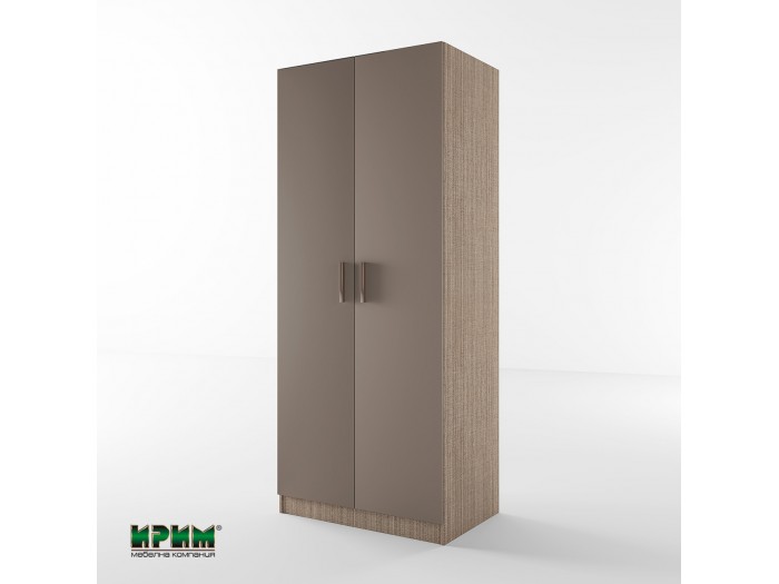 Двукрилен гардероб Сити 1001 (лате/мока)